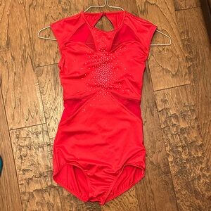 Red Sleeveless Leotard